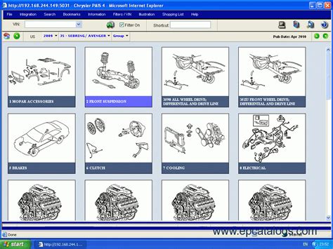 Chrysler International Pais4 Spare Parts Catalog Download