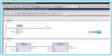 Analog Input Scaling In Ladder Logic Programming The Engineering Projects