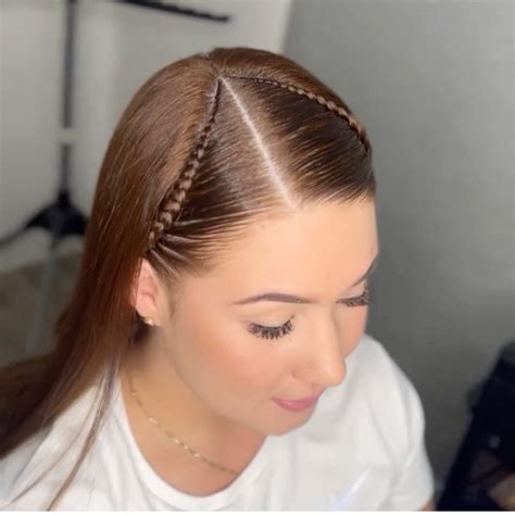 Trenzas Frontales Peinados Modernos Con Trenzas Trenzas Con Ligas