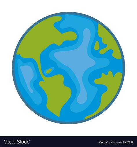 Planet earth Royalty Free Vector Image - VectorStock