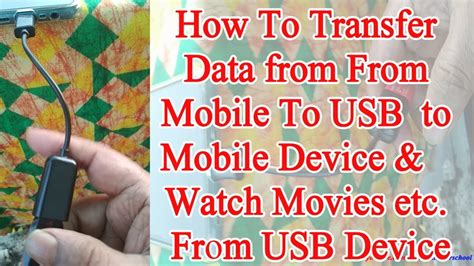 How To Watch Movies From Usb Device In Mobile Screen And Transfer Data