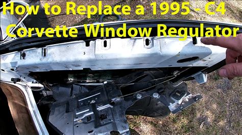 How To Install A New 1995 C4 Corvette Window Regulator And Window Guide