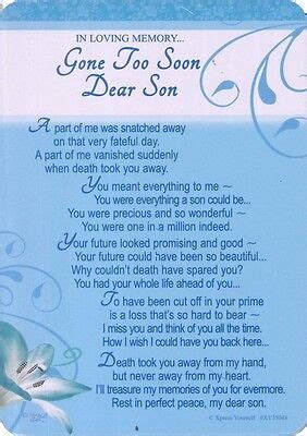 Funeral Poems For Son