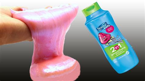 No Glue Slime 💦 Shampoo And Salt Slime Only 2 Ingredients Recipe Youtube