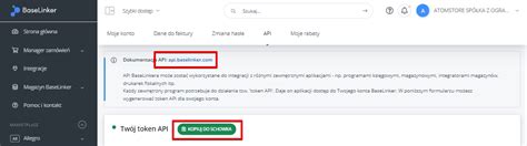 Integracja Z BaseLinker Z AtomStore Etap I AtomStore Pl