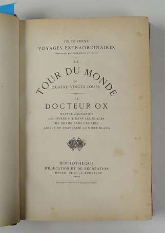 Verne Jules Le Tour Du Monde En Quatre Vingt Jours Le Docteur Ox