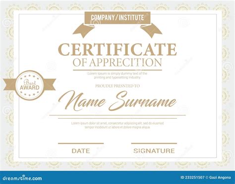 Corporate Certificate Template Simple And Flat Certificate Design