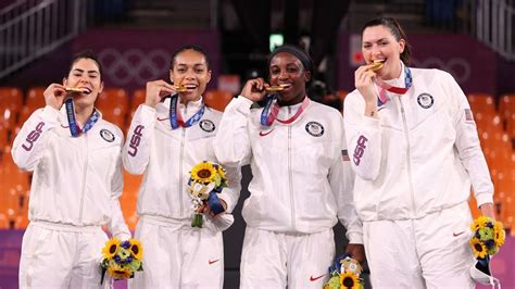 Pair of Las Vegas Aces take gold as US women triumph in 3x3 basketball