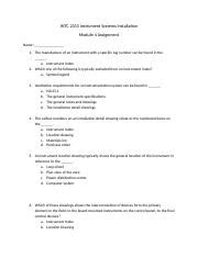 Module Assigment Docx Intc Instrument Systems Installation