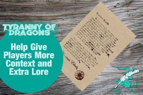 Tyranny Of Dragons Handouts Tiamat Faerun Dnd Props Etsy