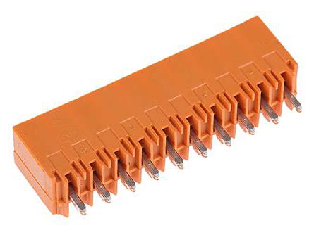 Borna Recto Para Pcb De Pines Macho Cerrado Paso Mm