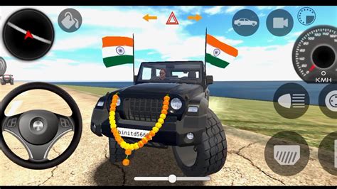 Dollar Song Modified Mahindra White Thar Indian Cars Simulator D