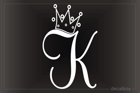 Crown Tattoos With Letter K