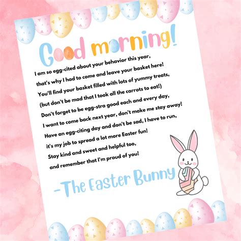 Free Printable Easter Bunny Letters