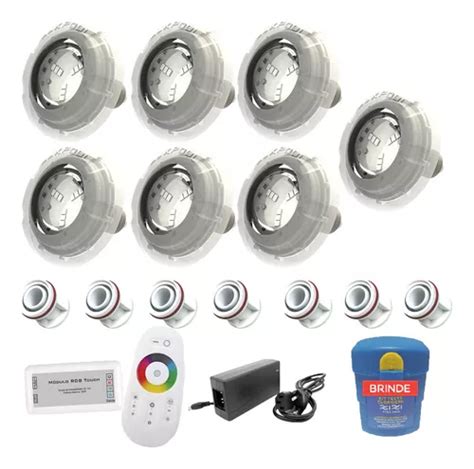 Kit Led Piscina M Led W M Dulo Rgb Dispositivos Frete Gr Tis