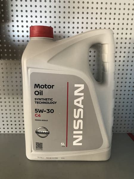 Масло моторное Nissan 5W-30 Синтетическое - купить в интернет-магазине ...