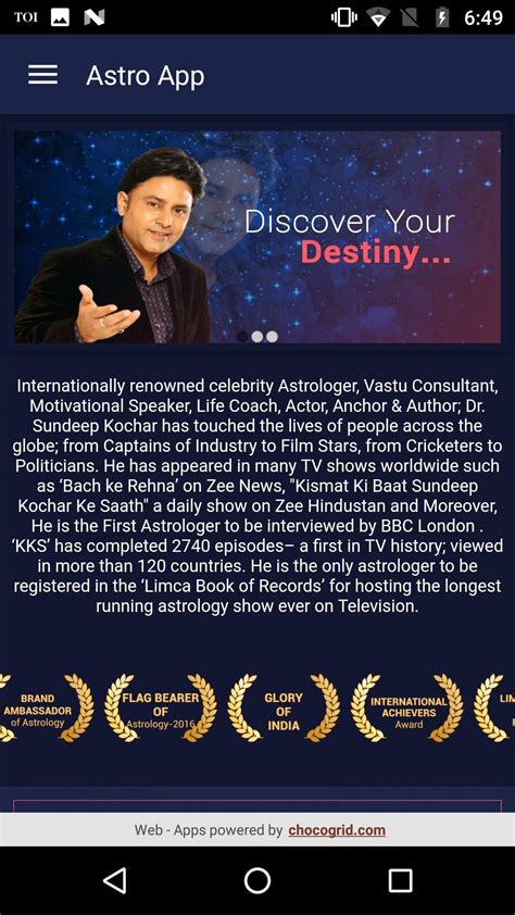 Astro App Astrology And Horoscope By Sundeep Kochar For Android Apk