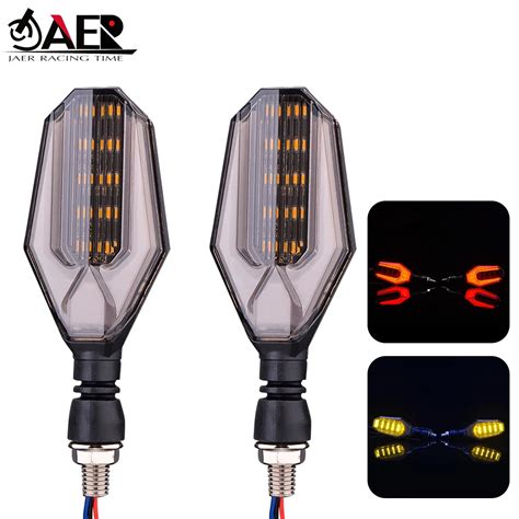 Jaer Par De Luzes Led Para Seta De Motocicleta V Indicador Super