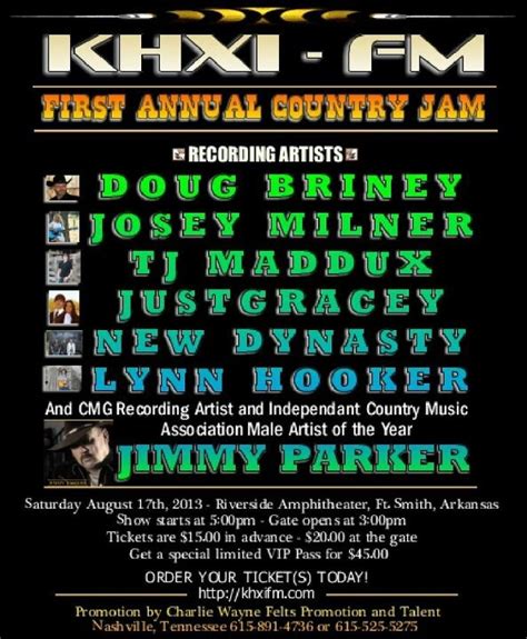 Come Check Josey Milner Country Music Association Recording Artists Country Jam