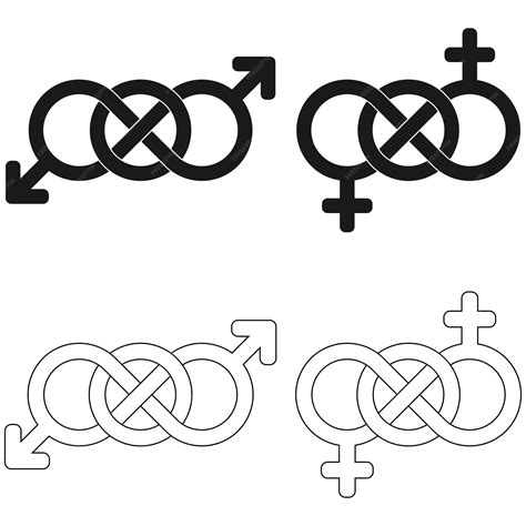 Premium Vector Lgbt Symbol United By Infinity