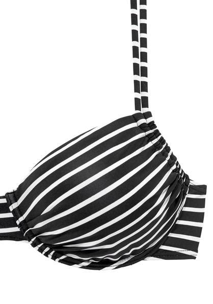 S Oliver B Gel Bikini Top Hill Schwarz Wei Gestreift Cup C