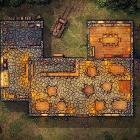 3d Printable Tavern Map By Rhasmus Battlemaps