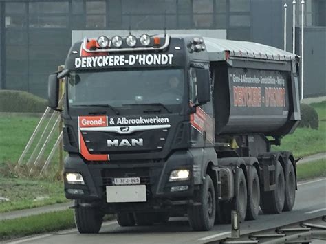 Man Tgx Tipper From Deryckere D Hondt Belgium Transport In Movement