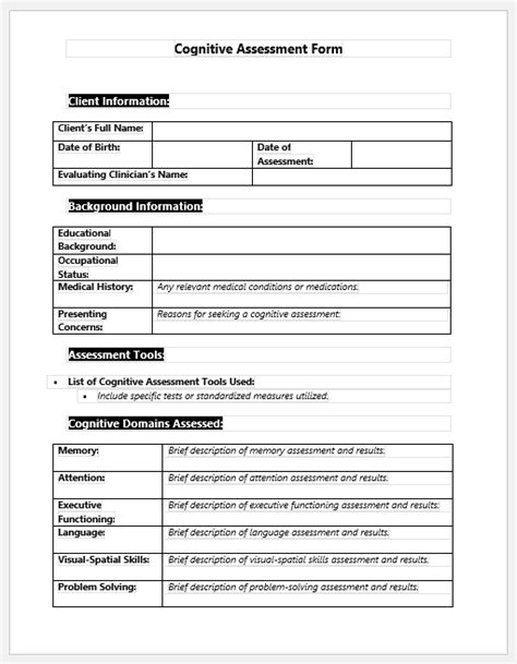 25 Important Forms Used By Psychologists Download And Print