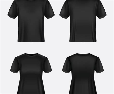 Black T-Shirt Template | FreeVectors