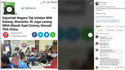 Cek Fakta Tidak Benar RI Larang WNA Masuk Saat Corona Kecuali TKA