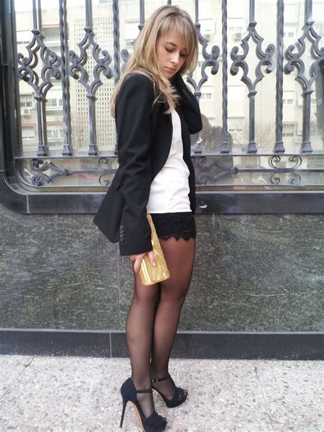 She S Absolutely Stunning I Like Her A Lot Nylons Black Pantyhose