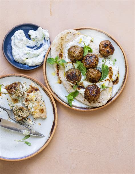 Kefta Lagneau Aux Pices Et Aux Herbes Pita Et Tzatziki Maison