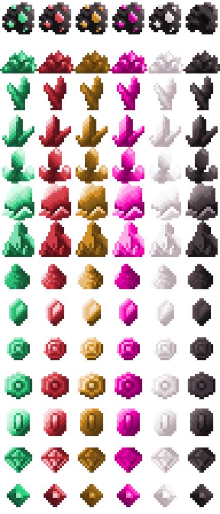 Minerals Sprite Pack By Malkas