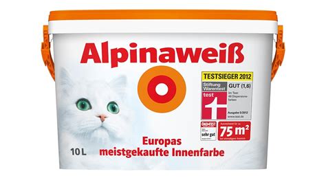 Test Innenfarben-Wand - Alpina (Farben) Alpinaweiß - sehr gut