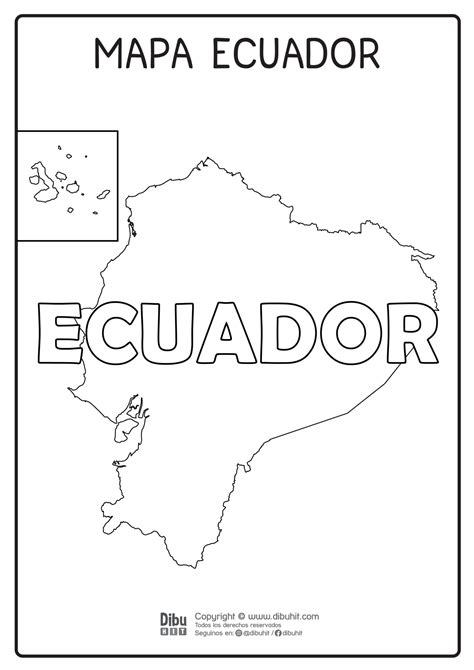 Mapa De Ecuador Con Nombre Dibuhit