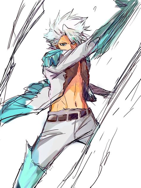 Captain Hitsugaya In Full Bankai Freezing Everything In Sight