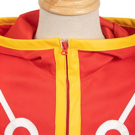 One Piececostume Egghead Arc Monkey D Luffy Red Future Outfit Hallow