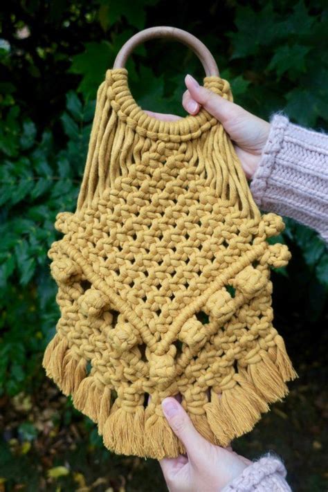 Women Handmade Macrame Bag Macrame Beach Tote Bag T For Etsy