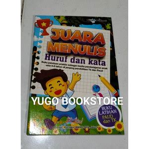 Jual BUKU JUARA MENULIS HURUF DAN KATA UNTUK PAUD TK ORIGINAL Kota