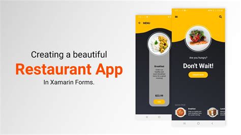 Beautiful Restaurant App In Xamarin Forms Mobile App Development