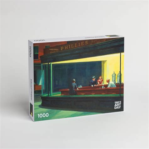 Today Is Art Day Edward Hopper Nighthawks Puzzle 1000 Piece Toys And Games