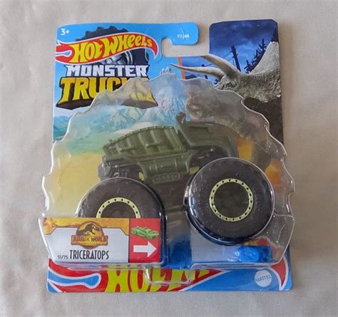 Hot Wheels Triceratops Jurassic World Monster Mattel Nuevo Meses Sin Intereses