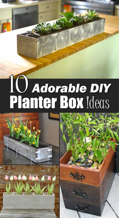 10 Adorable DIY Planter Box Ideas