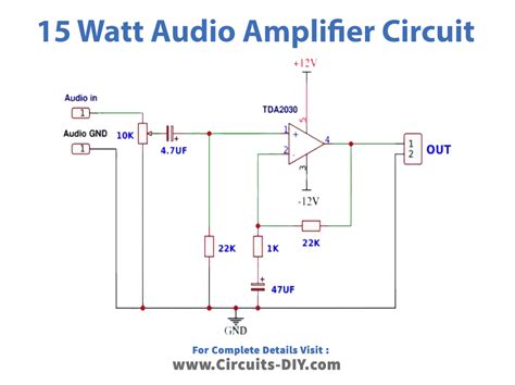 Tda2030 Audio Amplifier Circuit Diagram - Circuit Diagram