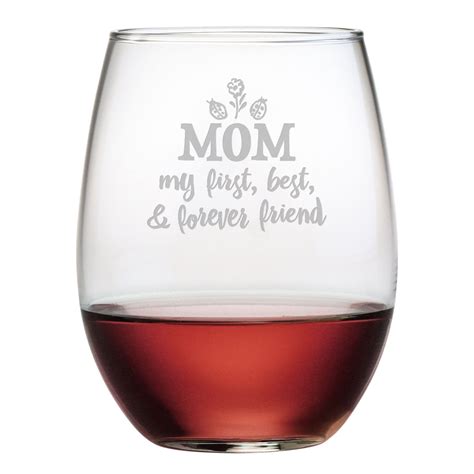 Best Mom Ever Stemless Wine Glasses Set Of 4