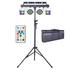 Lukyamzn 4 In 1 LED Moving Head DJ Lights Mini Beam Stage Lights RGBW