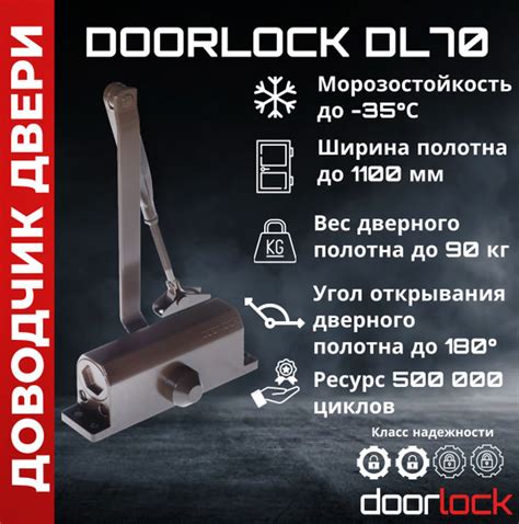 Доводчик дверной Doorlock купить по низкой цене в интернет-магазине ...