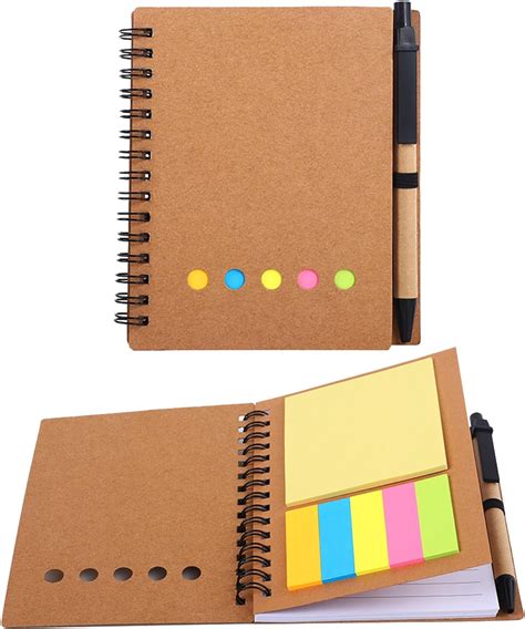 Kereda Lined Spiral Notebook Steno Pads Kraft Paper