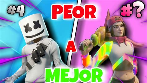 Todas Las Skins De Serie De Idolos De Peor A Mejor Fortnite Martinxd