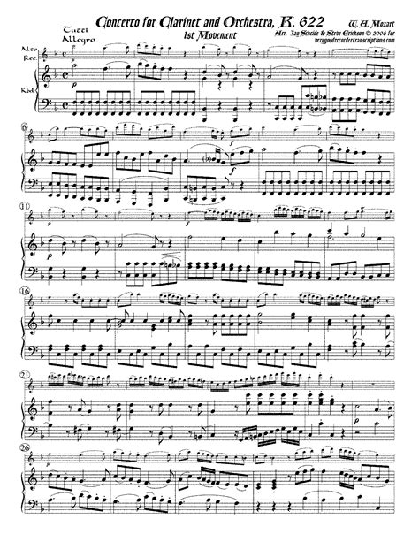 Clarinet Concerto in A major, K.622 (Mozart, Wolfgang Amadeus) - IMSLP ...